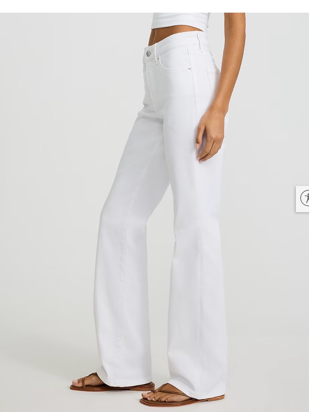 NWT Express Mid Rise Bootcut White Jeans Hyper Stretch Size 8 Regular $88 Msrp